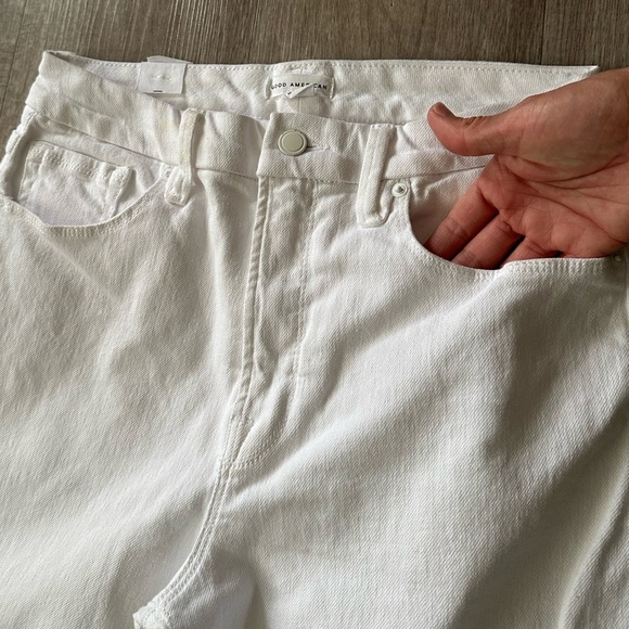 NWT Good American Good Waist Palazzo Wide Leg Jeans White Size 29 High Waist - Picture 5 of 12